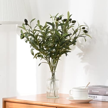 Waipfaru Faux Olive Branches for Lifelike Decor