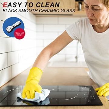 Versatile 2 Burner Electric Cooktop with Safety Features