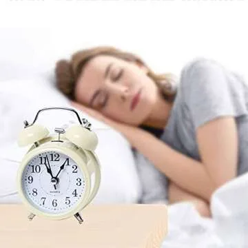Danse Jupe 3" Twin Bell Alarm Clock for Heavy Sleepers
