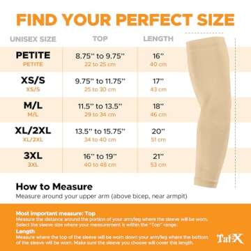 Tat2X Tattoo Cover Up Sleeve - Full Arm Sleeves Cover Tattoos at Work - Keep Tattoos Looking Fresh - Breathable Stay-Dry Fabric - Blocks 97% of UV Rays - Made in USA - Light - MediuMLarge - 1 Sleeve