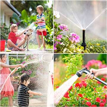 Durable Twinkle Star Garden Hose Splitter with 4 Outlets