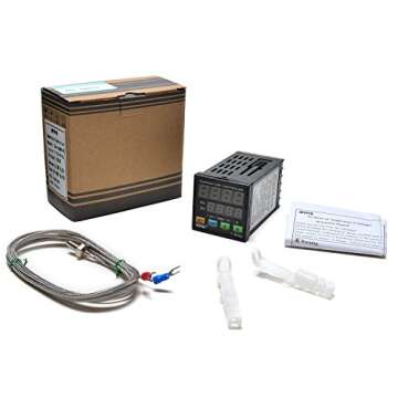 MYPIN TA4-SNR+K Dual Digital Display Temperature Controller for Type-K Thermocouple