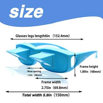 Prism Glasses for Comfortable Reading and TV Watching