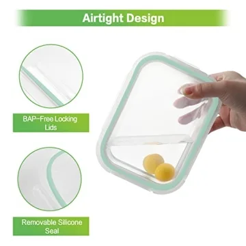 Airtight Glass Food Storage Set - 18 Pieces