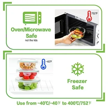 Airtight Glass Food Storage Set - 18 Pieces