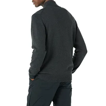 Amazon Essentials Men's Cotton Quarter-Zip Sweater Comfort Fit