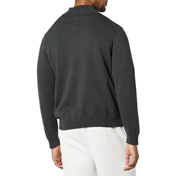 Amazon Essentials Men's Cotton Quarter-Zip Sweater Comfort Fit