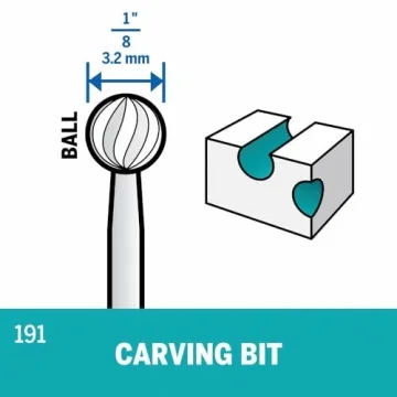 Dremel 191 Rotary Tool Carving Bit for Precise Crafting