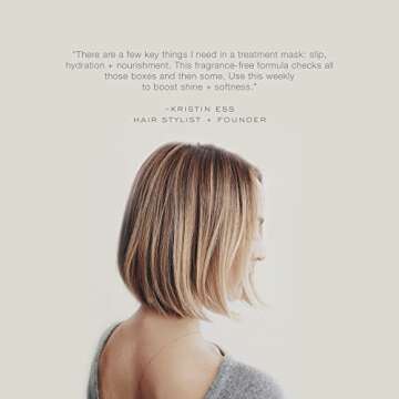 Kristin Ess Hair Fragrance Free Deep Conditioning Treatment Mask for Dry Damaged Hair, Moisturizing ...