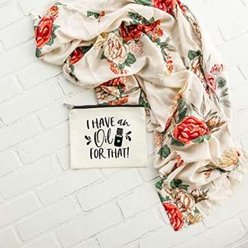 Essential Oil Bag, I Have An Oil For That Zipper Pouch, Carrying Case for Purse, Travel Bag, Aromatherapy Makeup Bag, Cosmetic Case, Essential Oils Holder