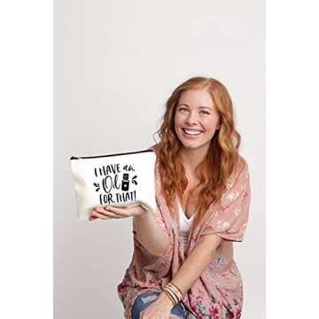 Essential Oil Bag, I Have An Oil For That Zipper Pouch, Carrying Case for Purse, Travel Bag, Aromatherapy Makeup Bag, Cosmetic Case, Essential Oils Holder