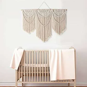 Mokof Macrame Wall Hanging Large, Boho Wall Art Decor, 43"x32"