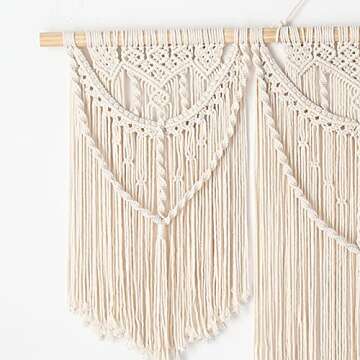 Mokof Macrame Wall Hanging Large, Boho Wall Art Decor, 43"x32"