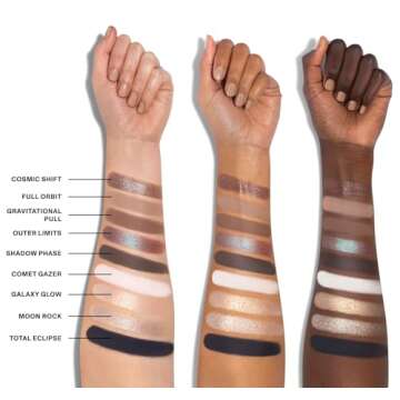 Morphe Makeup Palette - Power Multi-Effects Palette with Mattes, Shimmers, Duochromes & Silk Slip Toppers - Made to Build, Blend & Layer for Everyday Versatile Makeup Looks - Lunarious (0.65 oz)