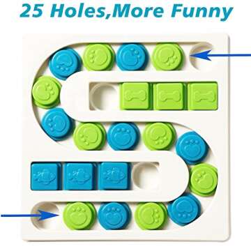 Smart Paws 25 Holes Interactive Pet Puzzle Toys - For Dogs & Cats, Treat Dispenser & Enrichment Game