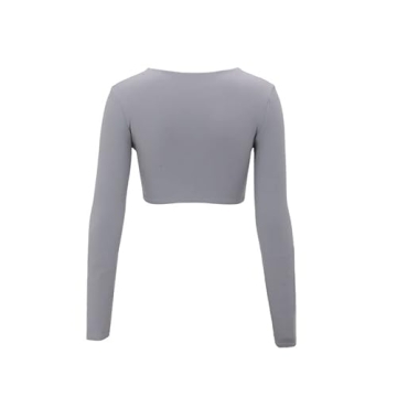 Aoxjox Long Sleeve Crop Top for Women - Stylish Supportive Activewear