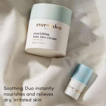 Evereden Nourishing Baby Face Cream 1.7 oz. | Non-Toxic and Fragrance-Free Baby Face Lotion | Rich, Non-Greasy Baby Moisturizing Cream | Baby Face Moisturizer with Clean Ingredients