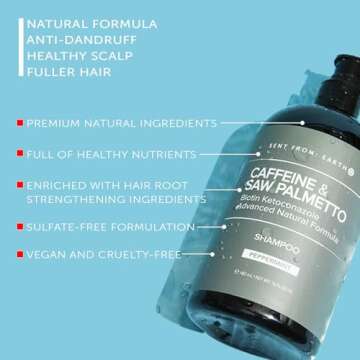 Sent From Earth Vegan Dandruff Treatment Shampoo - Natural Formula