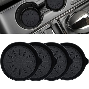 LEORAY Silicone Car Cup Coasters 4 Pack Spill-Proof Universal Fit