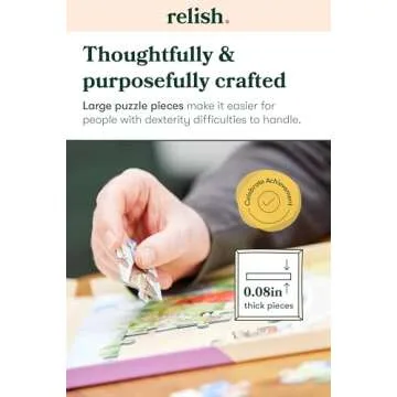 Relish Large Piece Jigsaw Puzzle for Seniors 35 Pieces