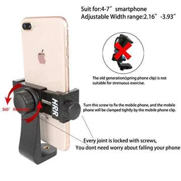 Mobile Phone Chest Strap Mount,Harness Strap Holder Universal Cell Phone Clip for Action Camera POV Compatible with Gopro Akaso Samsung iPhone etc