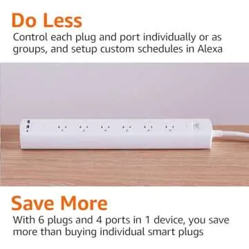 Amazon Basics Smart Plug Power Strip with 6 Outlets
