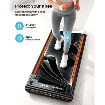 YOSUDA Walking Treadmill- 2 in 1 Under Desk Treadmill for Home/Office with Remote Control