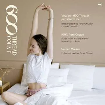 Luxurious 600 Thread Count Cotton Queen Sheets Set