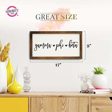Zeta Tau Alpha Wall Art - 17" x 9" Decorative Sign