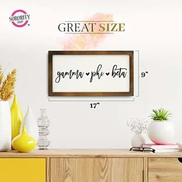 Zeta Tau Alpha Wall Art - 17" x 9" Decorative Sign