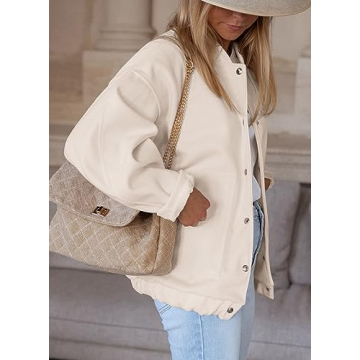 PRETTYGARDEN Fall Varsity Bomber Jacket for Women