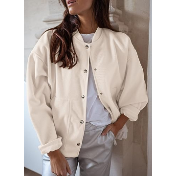 PRETTYGARDEN Fall Varsity Bomber Jacket for Women