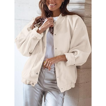 PRETTYGARDEN Fall Varsity Bomber Jacket for Women