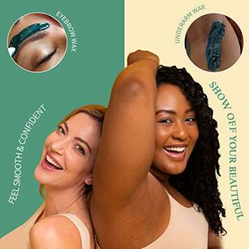 Maxpearl Hard Wax Beads, 300g Hair Removal Wax Beans for Brazilian Bikini, Face, Eyebrows, Underarms, Arms, Chest, Back, Legs, Pack of 3