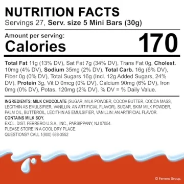 Delicious Kinder Chocolate Mini Bulk Pack - 138 Chocolates