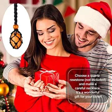 Shappy 3 Pieces Necklace Cord Empty Stone Holder Adjustable Pendant Stone Holder Pendant Necklace Cord for Crystals DIY Jewelry Bracelet Accessory