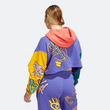 adidas Originals Women's Love Unites Crop Hoodie - Stylish LGBTQ+ Pride