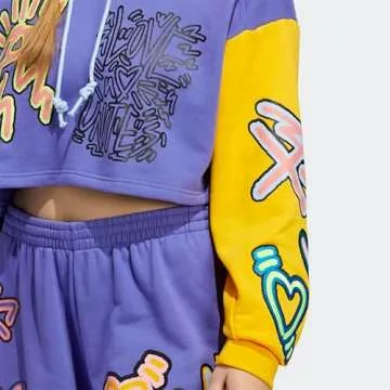 adidas Originals Women's Love Unites Crop Hoodie - Stylish LGBTQ+ Pride