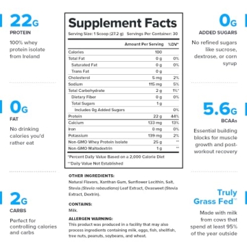LEGION Whey+ Grass Fed Whey Protein Isolate Vanilla