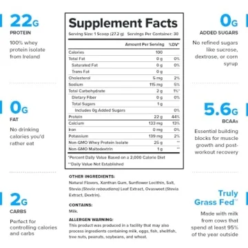 LEGION Whey+ Grass Fed Whey Protein Isolate Vanilla