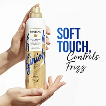 Pantene Pro-V Level 2 Ultra-Lightweight Hairspray for Smooth Finish, Alcohol Free Spray, 7 Oz