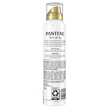 Pantene Pro-V Level 2 Ultra-Lightweight Hairspray for Smooth Finish, Alcohol Free Spray, 7 Oz