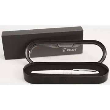 Pilot MR Animal Collection Fountain Pen in Gift Box, Matte White Barrel with White Tiger Accent, Fine Point Stainless Steel Nib, Refillable Black Ink (91141)