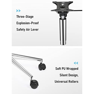 Stylish Velvet Office Chair with Adjustable Height and Swivel