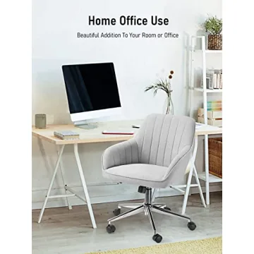 Stylish Velvet Office Chair with Adjustable Height and Swivel