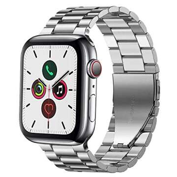 PUGO TOP Stainless Steel Apple Watch Band for Series 9/8/7