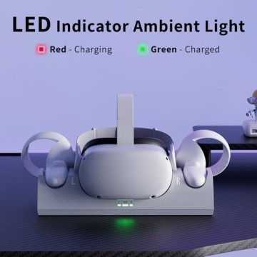 Oculus Quest 2 Charging Dock with Rechargeable Batteries