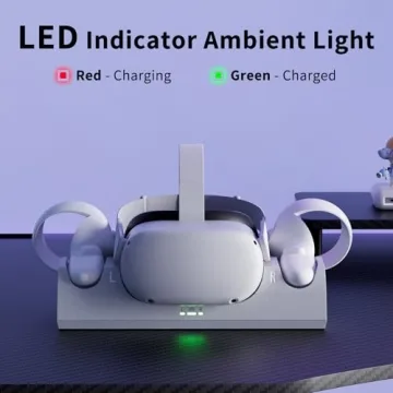 Oculus Quest 2 Charging Dock with Rechargeable Batteries