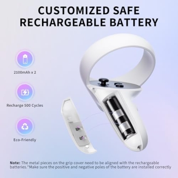 Oculus Quest 2 Charging Dock with Rechargeable Batteries