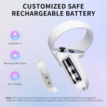 Oculus Quest 2 Charging Dock with Rechargeable Batteries